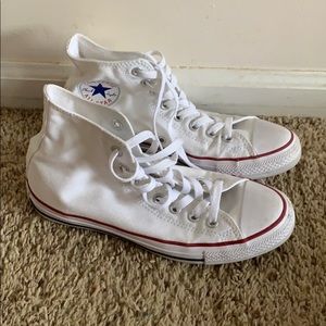 White Converse High Tops